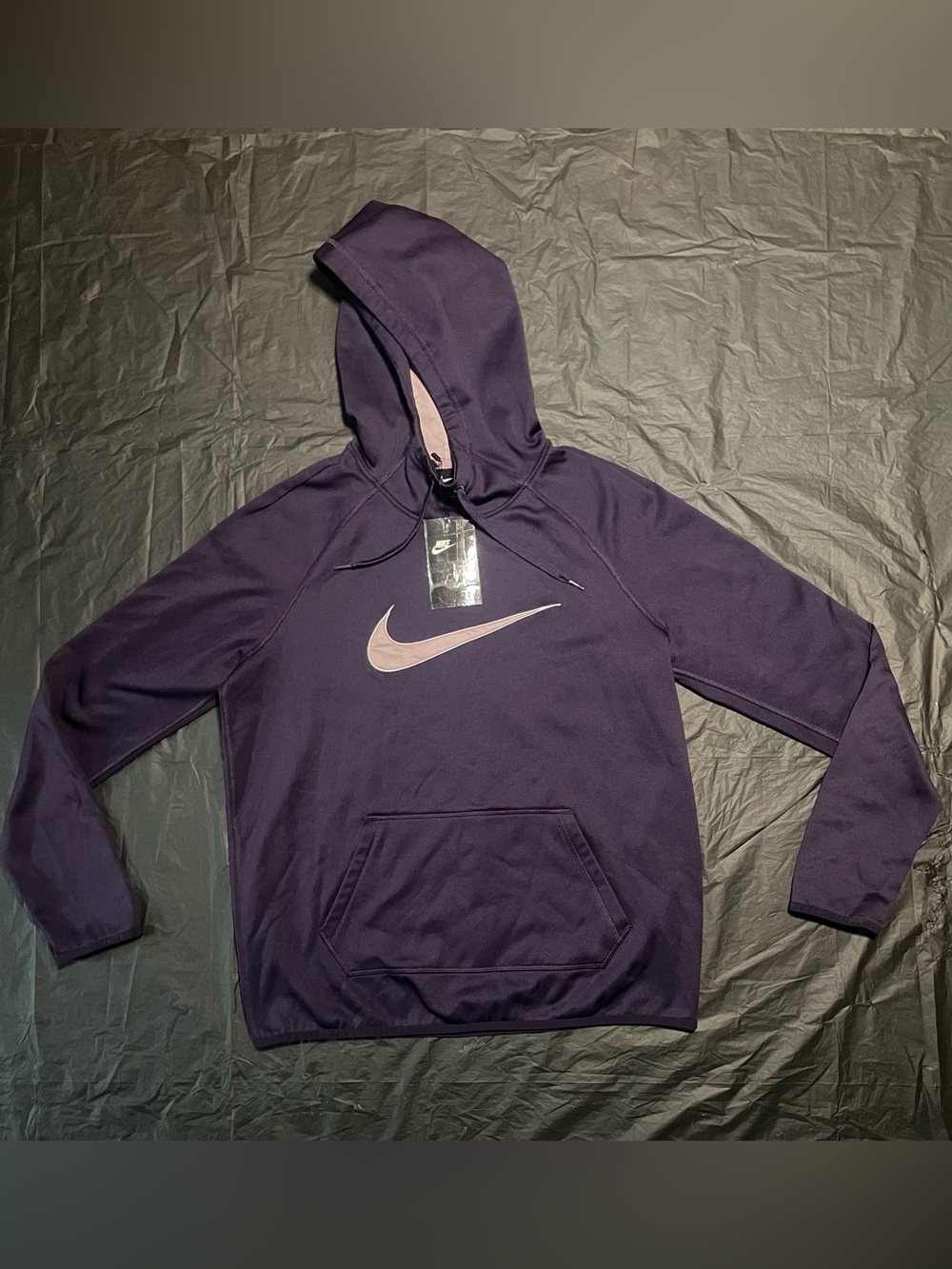 Nike Deep Purple Dri-FIT Pullover Hoodie with Light Lavender Lining
